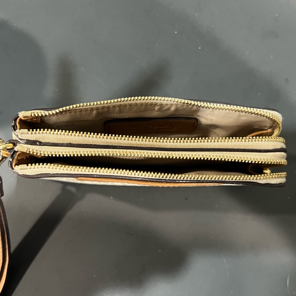 Authentic Michael Kors Double Zip Monogrammed Wri… - image 3